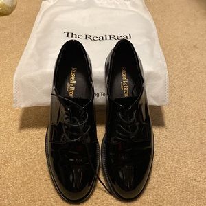 Patent Leather Black Oxfords